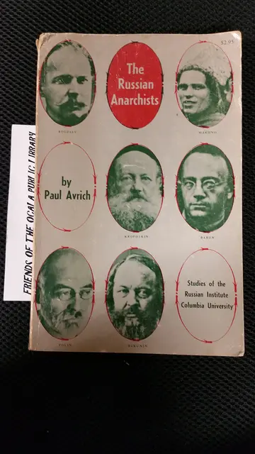 Cover of Russian Anarchists