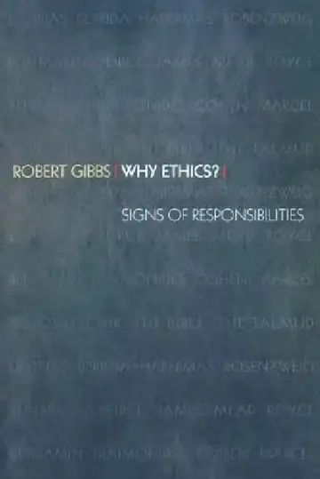 Cover of Why Ethics?