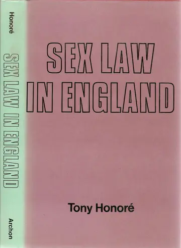 Cover of Sex Law in England