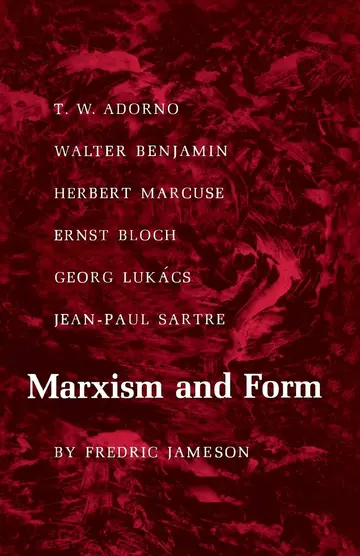 Cover of Marxism and Form