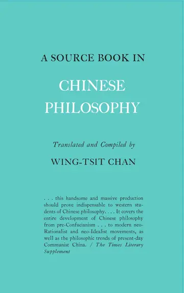 Cover of A Source Book in Chinese Philosophy