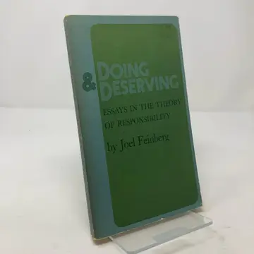 Cover of Doing and Deserving – Essays in the Theory of Responsibility