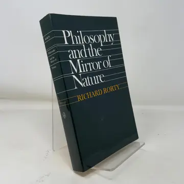 Cover of Philosophy and the Mirror of Nature