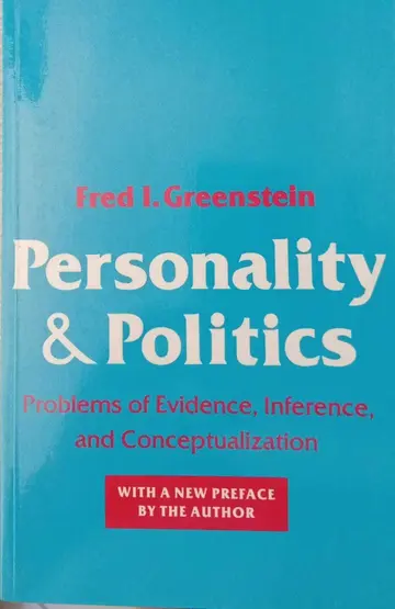 Cover of Personality & Politics – Problems of Evidence, Inference, & Conceptualization (Paper)