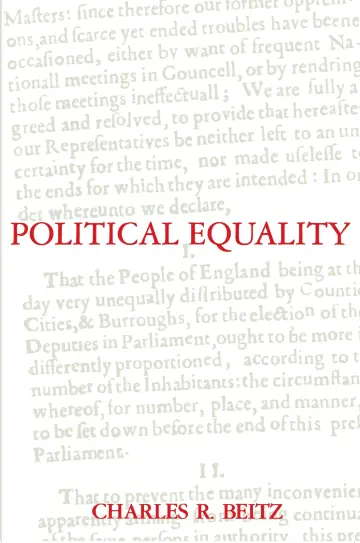 Cover of Political Equality