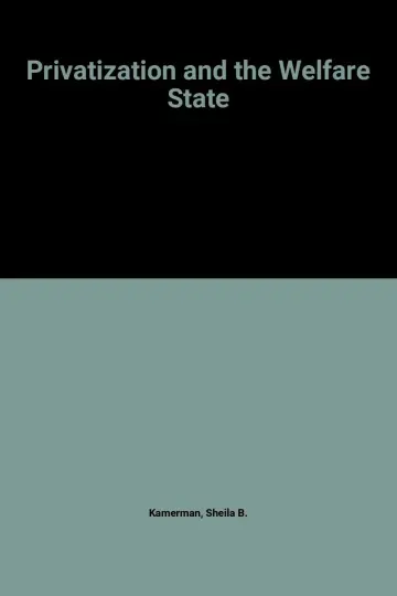 Cover of Privatization & the Welfare State (Paper)