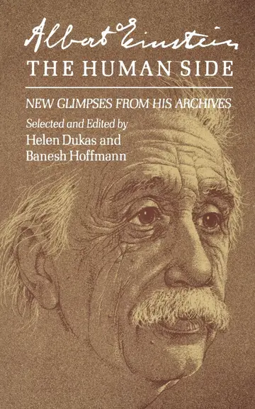 Cover of Albert Einstein the Human Side