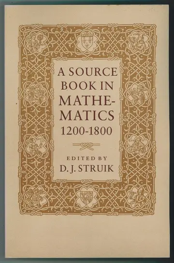Cover of Source Book in Mathematics, 1200–1800 (Paper)