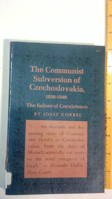 Cover of The Communist Subversion of Czechoslovakia, 1938-1948