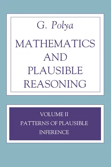 Cover of Mathematics and Plausible Reasoning, Volume 2