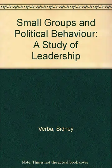 Cover of Small Groups and Political Behavior