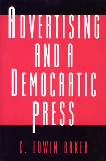 Cover of Advertising & a Democratic Press