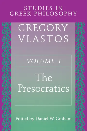 Cover of Studies in Greek Philosophy V 1 – The Presocratics