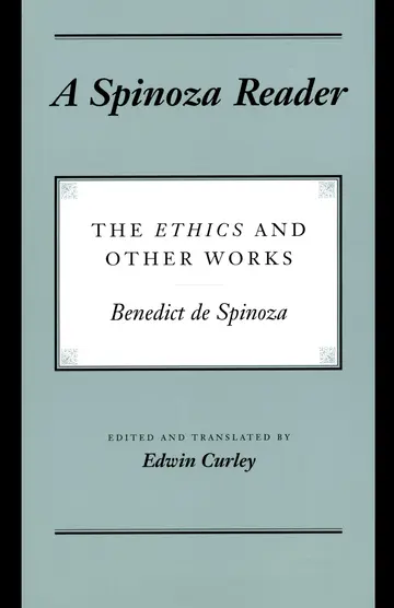 Cover of A Spinoza Reader – The Ethics & Other Works