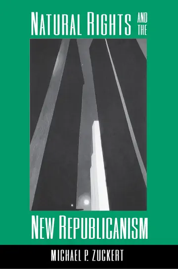 Cover of Natural Rights & the New Republicanism