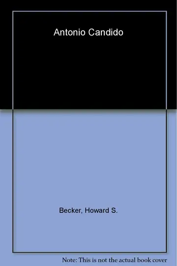 Cover of Antonio Candido