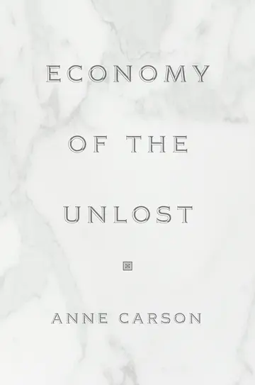 Cover of Economy of the Unlost – Reading Simonides of Keos with Paul Celan