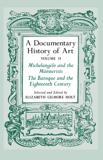 Cover of A Documentary History of Art, Volume 2