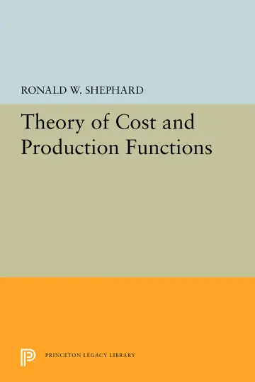 Cover of Theory of Cost and Production Functions