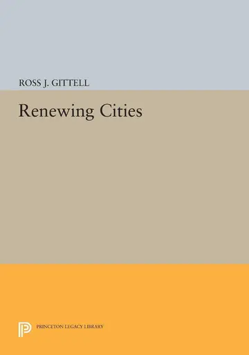Cover of Renewing Cities
