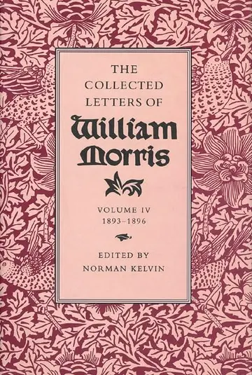 Cover of The Collected Letters of William Morris V 4 1893–1896