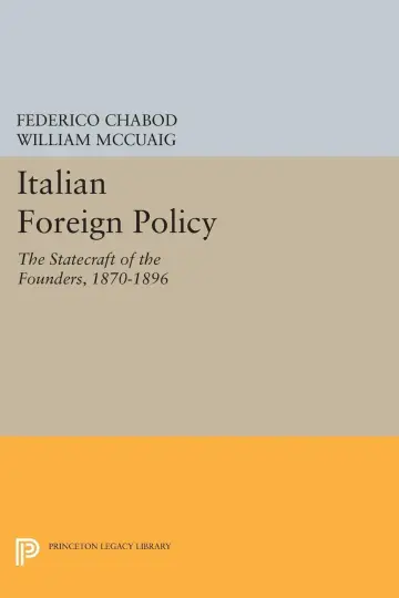 Cover of Italian Foreign Policy – the Statecraft Ofthe Founders