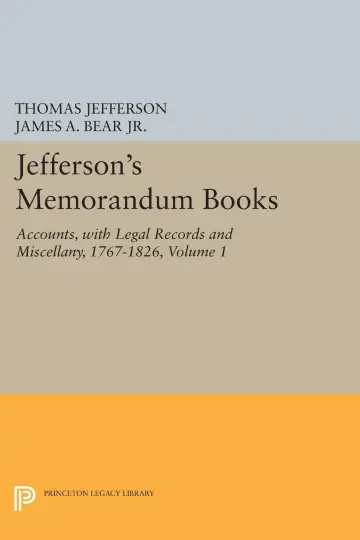 Cover of Jefferson's Memorandum Books