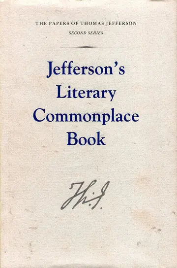 Cover of Jeffersons Literary Commonplace Book