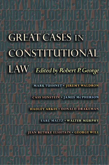 Cover of Great Cases in Constitutional Law