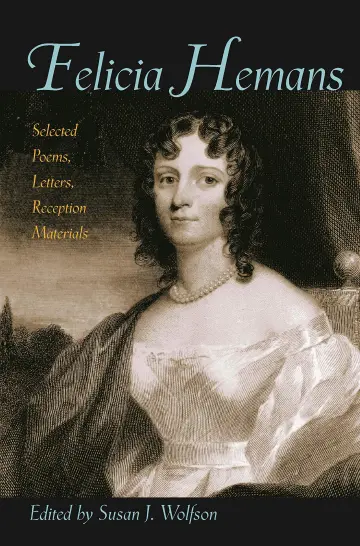Cover of Felicia Hemans – Selected Poems, Letters, Reception Materials
