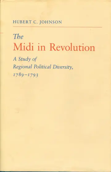 Cover of Midi in Revolution Study of Regional Political Diversity