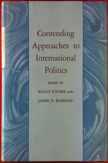Cover of Contending Approaches to International Politics