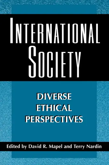 Cover of International Society – Diverse Ethical Perspectives