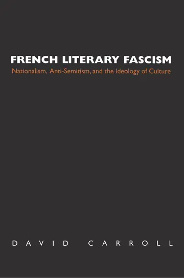 Cover of French Literary Fascism