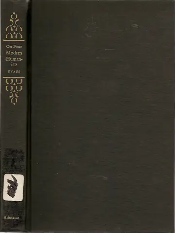 Cover of On Four Modern Humanists – Hofmannsthal, Gundolph, Curtius, Kantorowicz