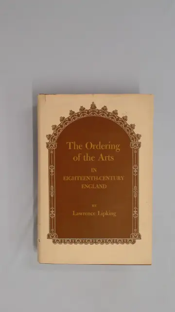 Cover of Ordering of the Arts in Eighteenth-Century England