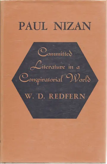 Cover of Paul Nizan – Committed Literature in a Conspiratorial World