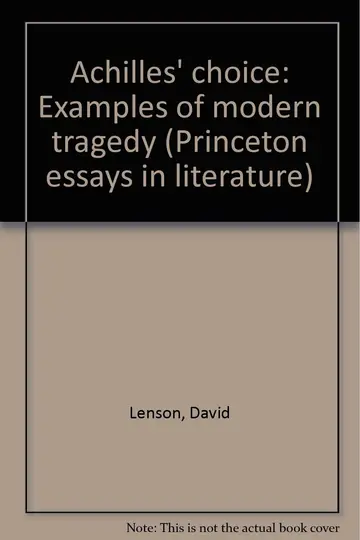 Cover of Achilles` Choice – Examples of Modern Tragedy