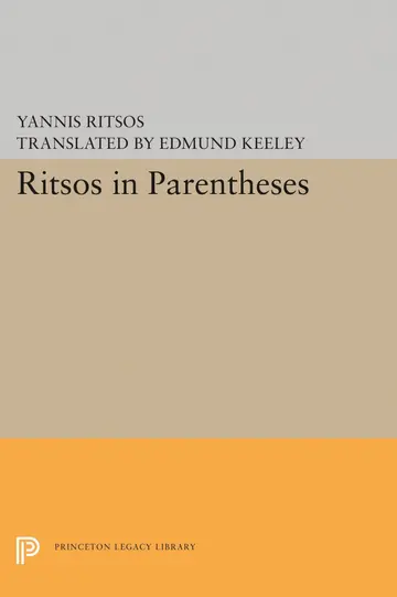 Cover of Ritsos in Parentheses