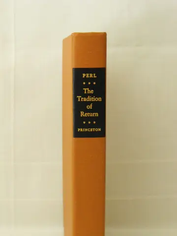 Cover of The Tradition of Return – The Implicit History of Modern Literature
