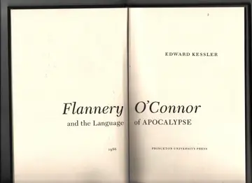 Cover of Flannery O Connor and the Language of Apocalypse Edward Kessler