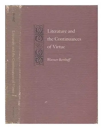 Cover of Literature & the Continuances of Virtue