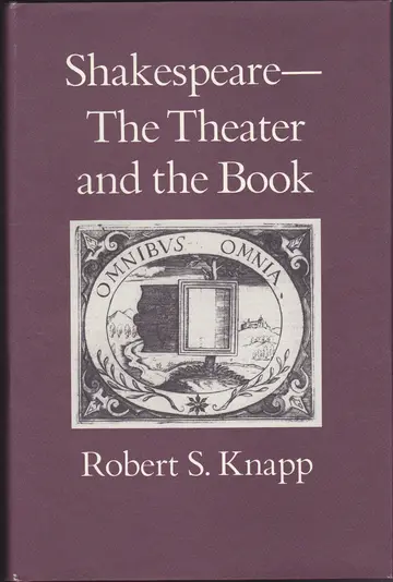 Cover of Shakespeare–the Theater and the Book