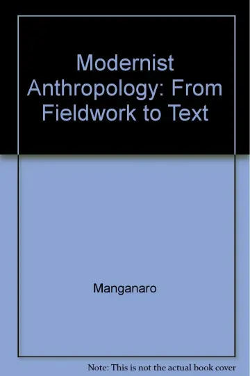 Cover of Modernist Anthropology from Fieldwork to Text