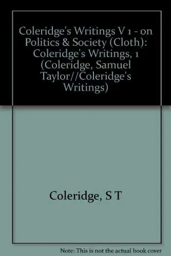 Cover of Coleridge′s Writings V 1 – On Politics & Society