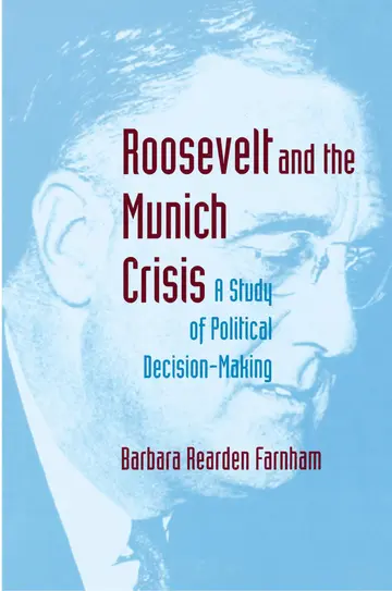 Cover of Roosevelt and the Munich Crisis