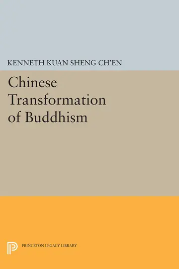 Cover of Chinese Transformation of Buddhism