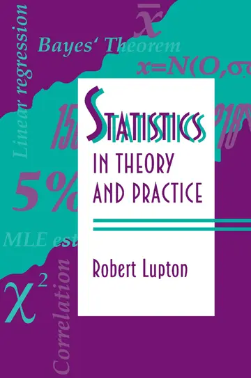 Cover of Statistics in Theory and Practice