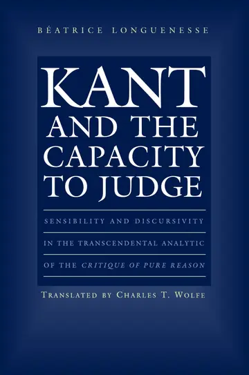 Cover of Kant and the Capacity to Judge
