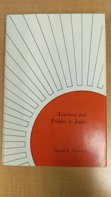 Cover of Teachers and Politics in Japan
